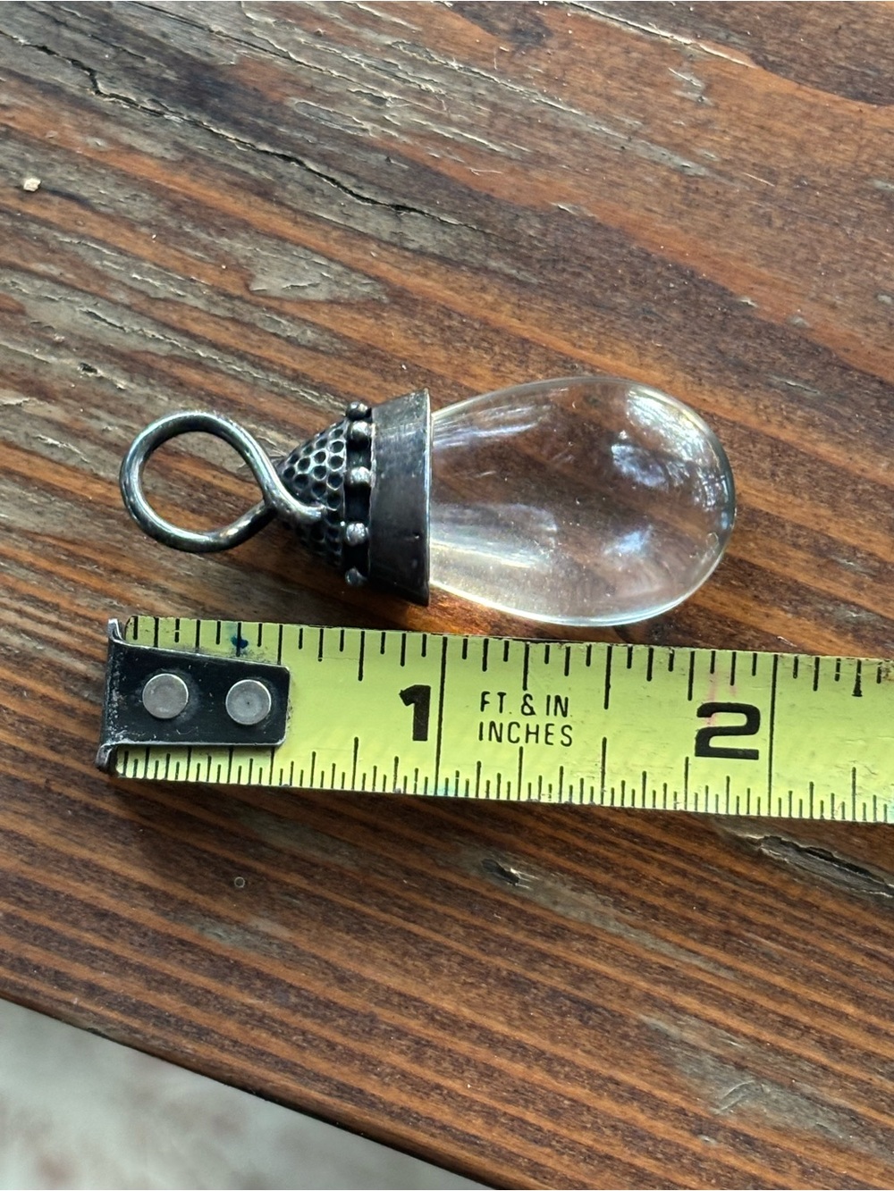 Sterling Silver Glass Pendant - Picture 4 of 4